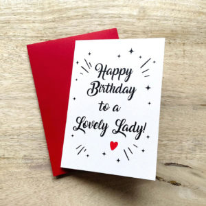 Luxe verjaardagskaarten - setje van 5 stuks