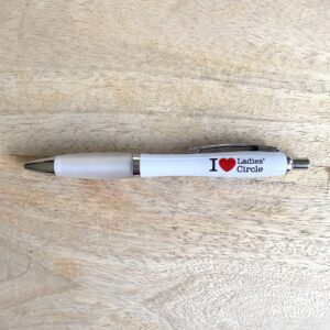 Pennen I Love LC wit (5x)