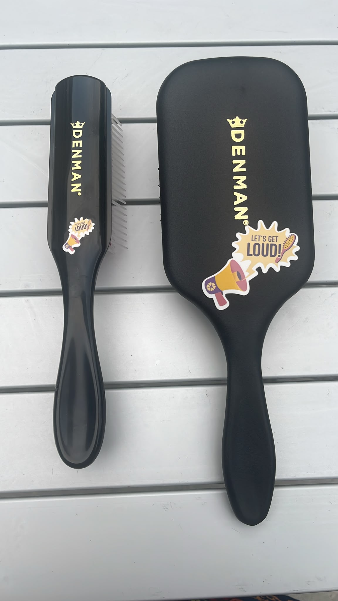 Haarborstel Denman D90L Tangle Tamer Ultramet logo 26/27 - Afbeelding 2